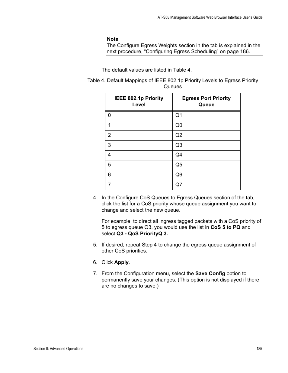 Allied Telesis AT-S63 User Manual | Page 185 / 456