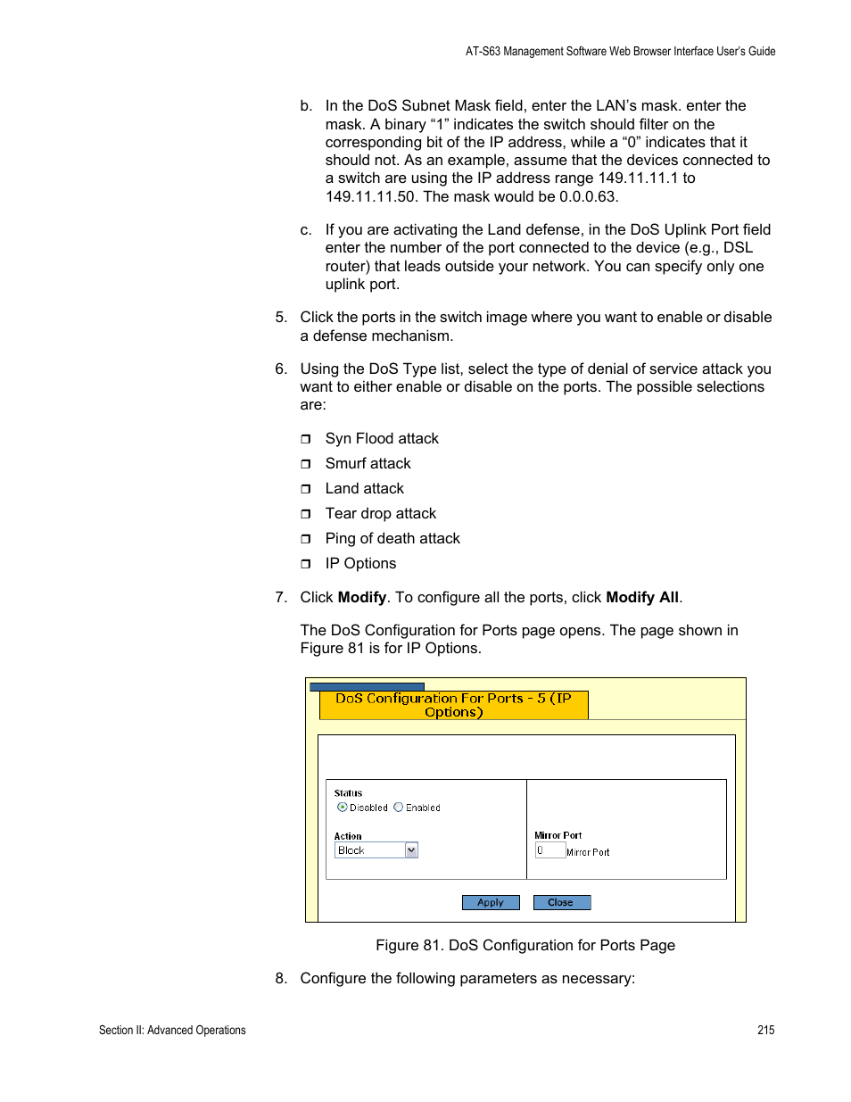 Allied Telesis AT-S63 User Manual | Page 215 / 456
