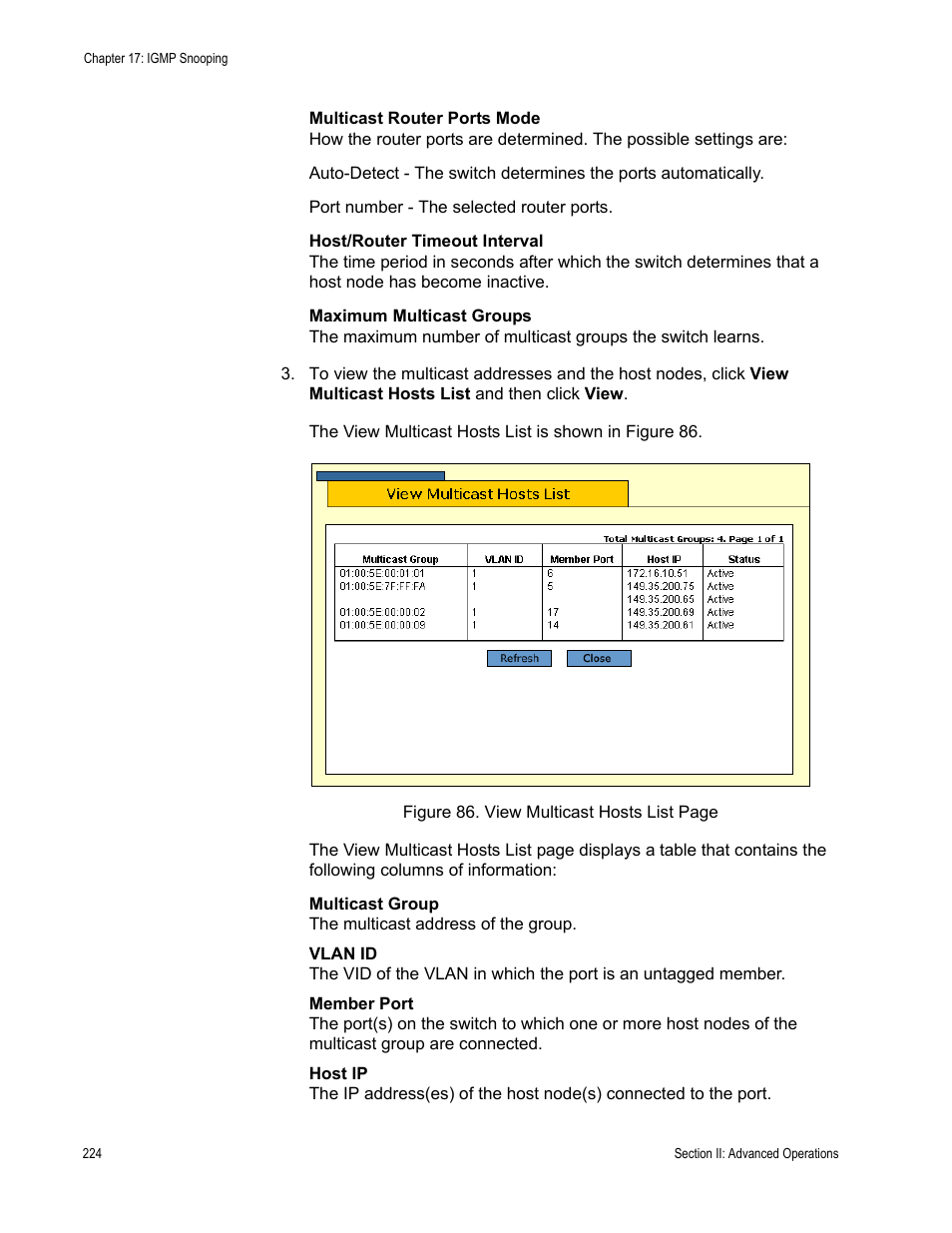 Allied Telesis AT-S63 User Manual | Page 224 / 456