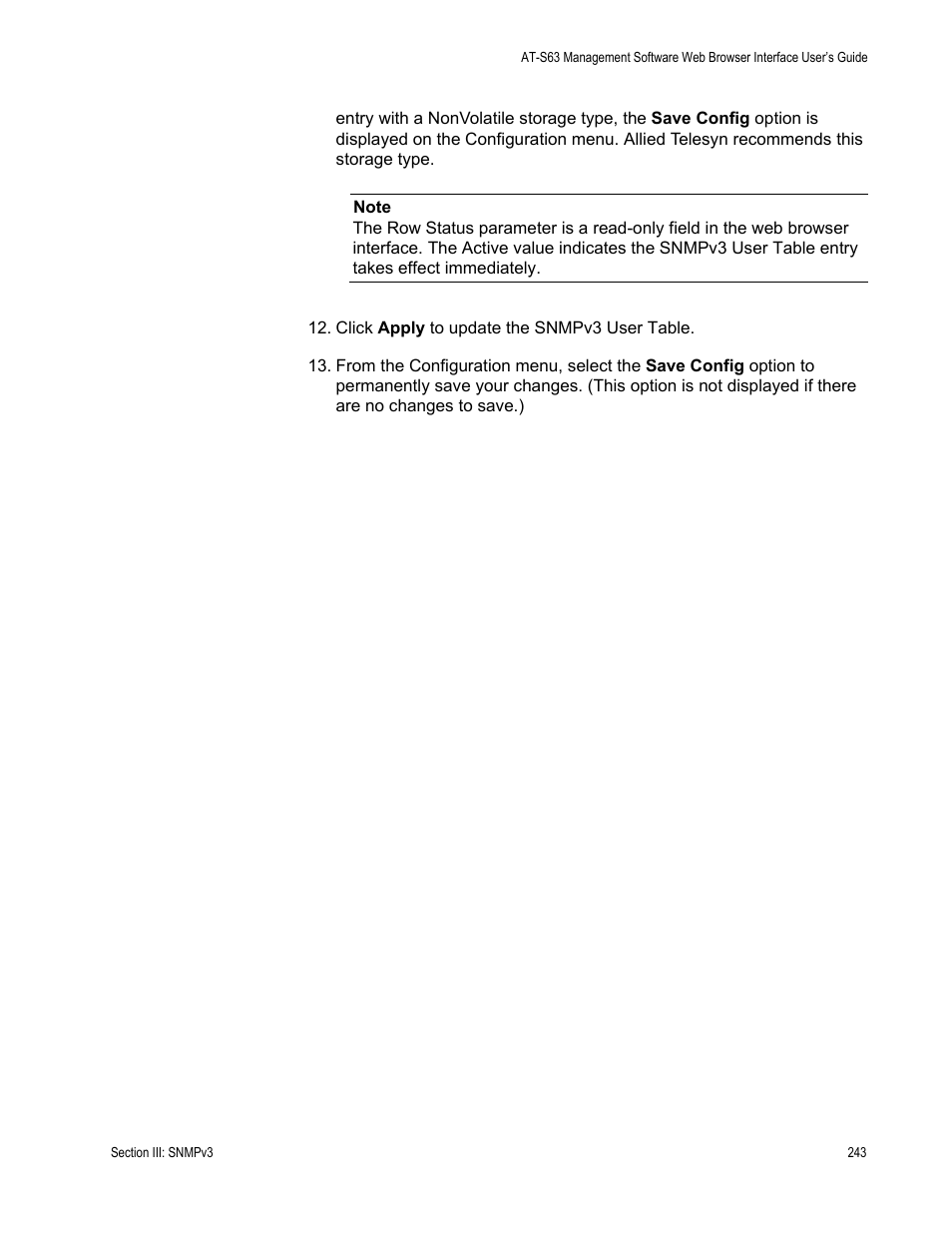 Allied Telesis AT-S63 User Manual | Page 243 / 456