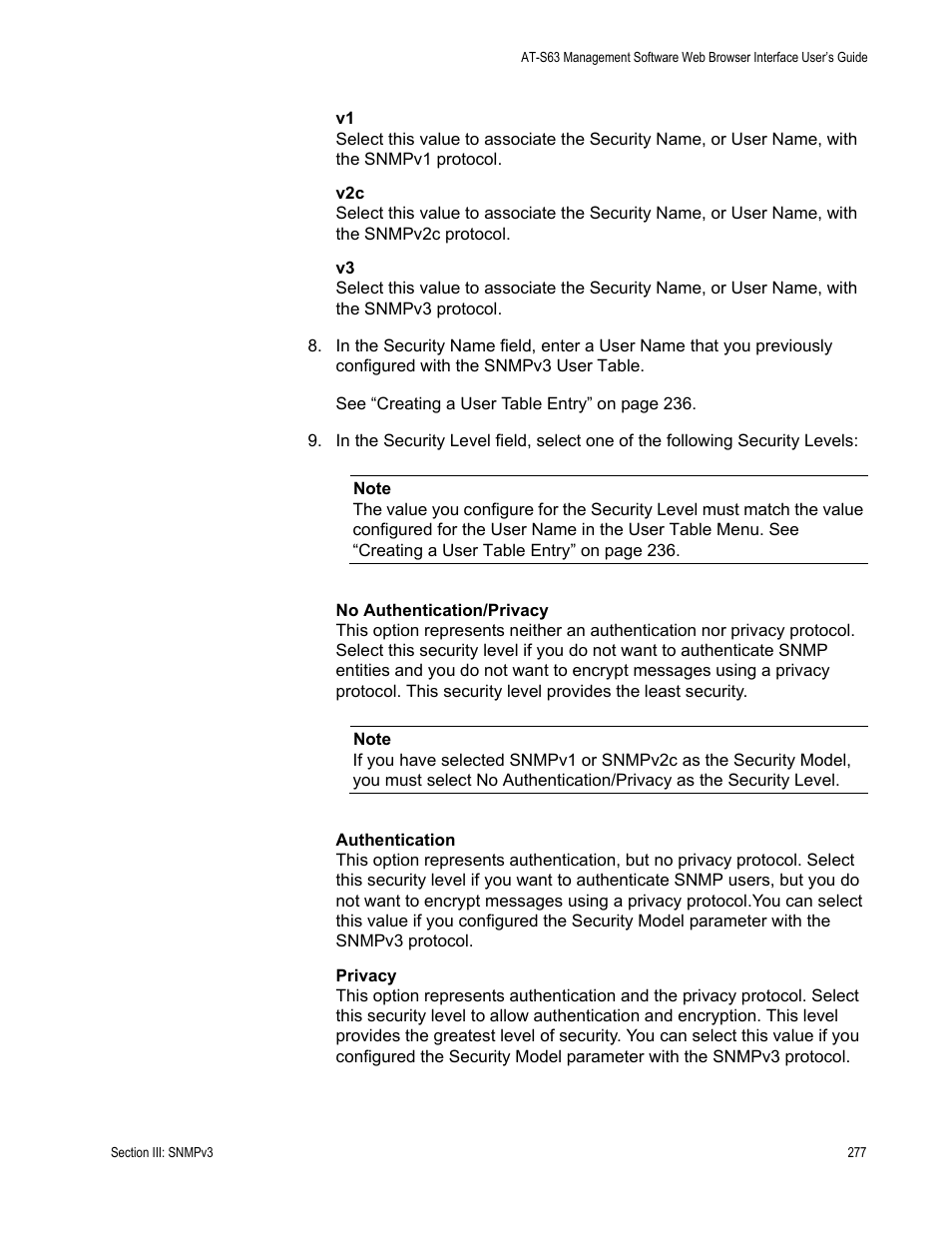 Allied Telesis AT-S63 User Manual | Page 277 / 456