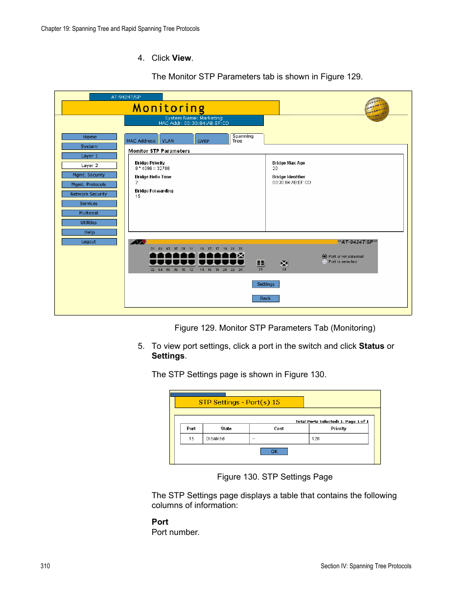 Allied Telesis AT-S63 User Manual | Page 310 / 456