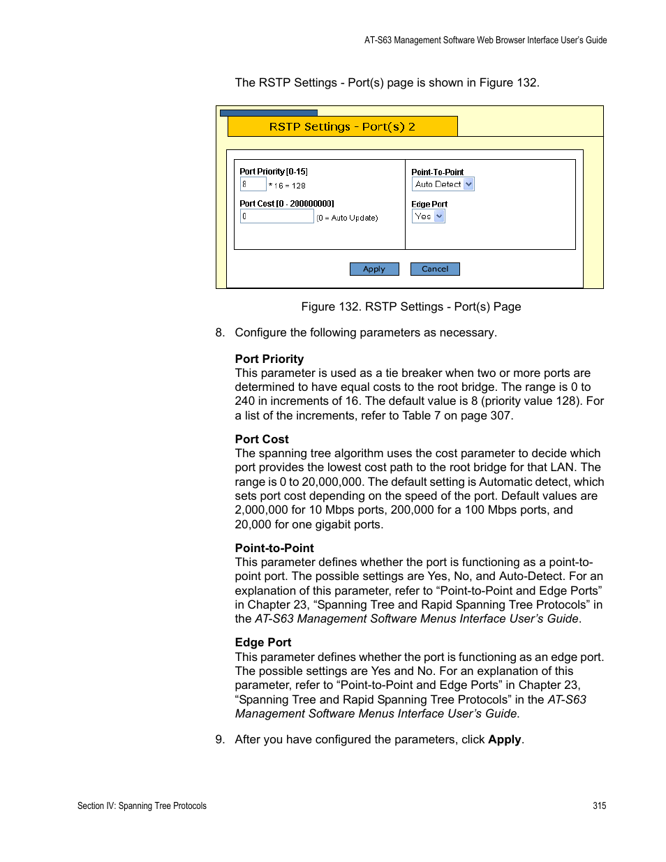 Allied Telesis AT-S63 User Manual | Page 315 / 456