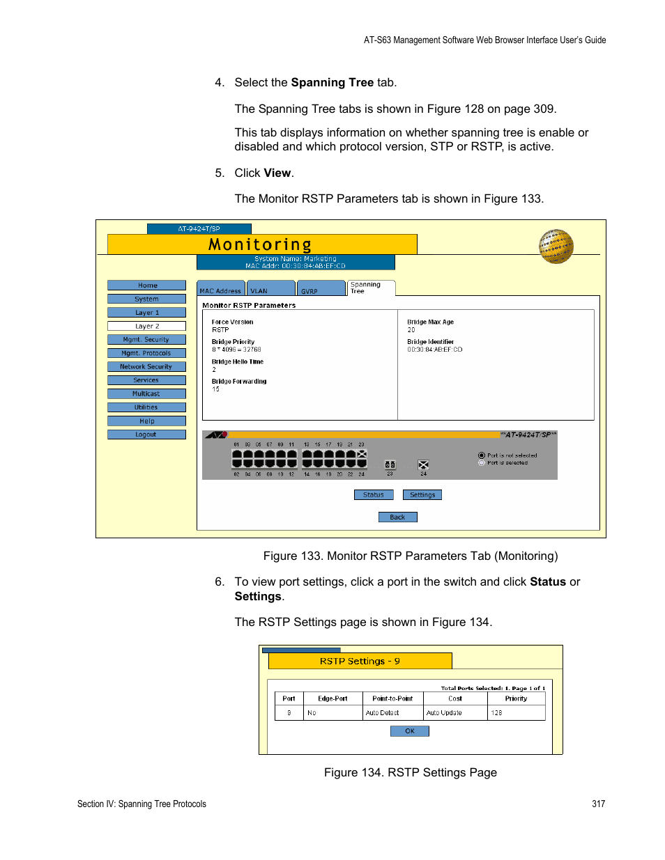 Allied Telesis AT-S63 User Manual | Page 317 / 456