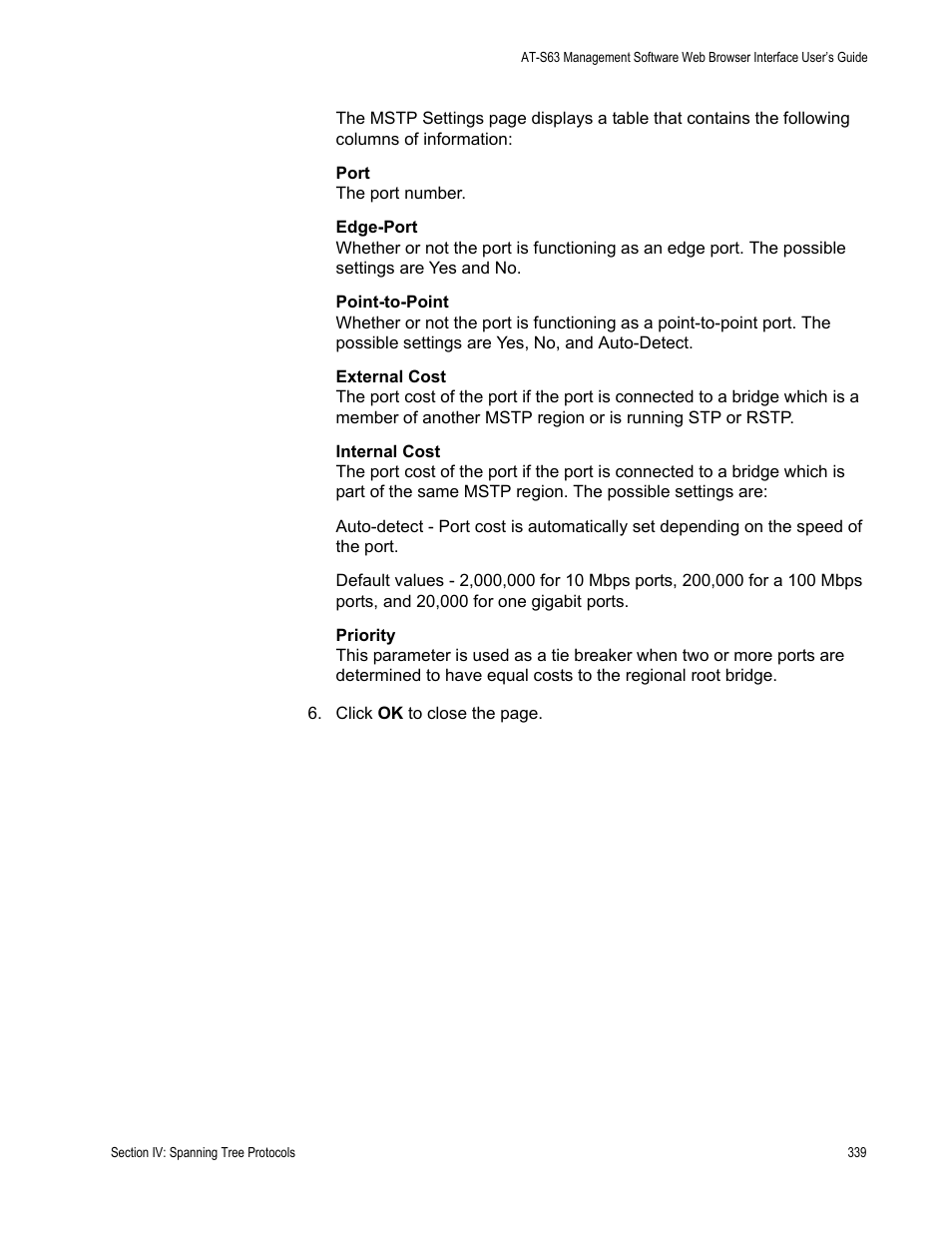 Allied Telesis AT-S63 User Manual | Page 339 / 456