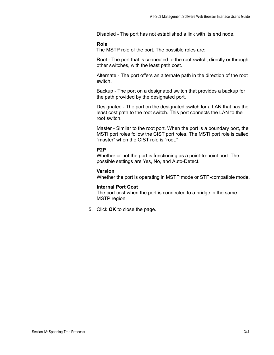 Allied Telesis AT-S63 User Manual | Page 341 / 456