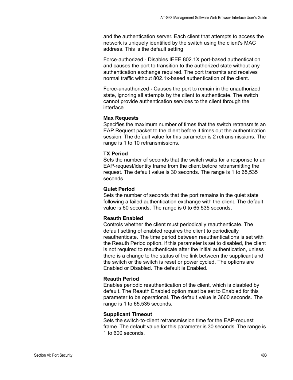 Allied Telesis AT-S63 User Manual | Page 403 / 456