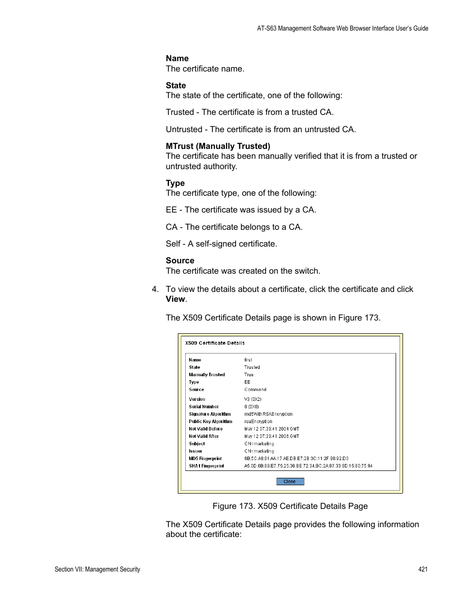 Allied Telesis AT-S63 User Manual | Page 421 / 456