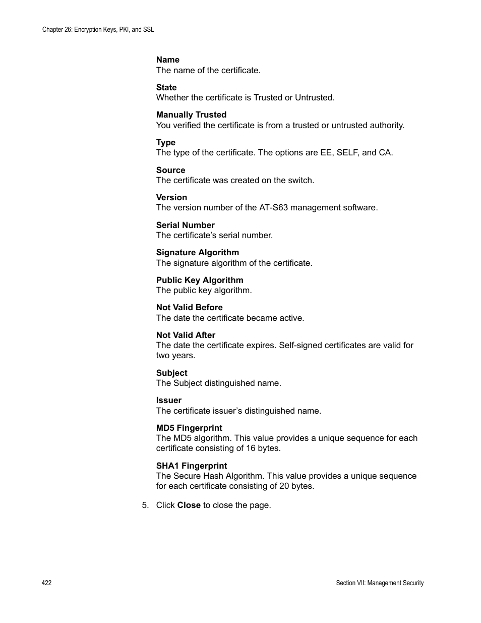 Allied Telesis AT-S63 User Manual | Page 422 / 456