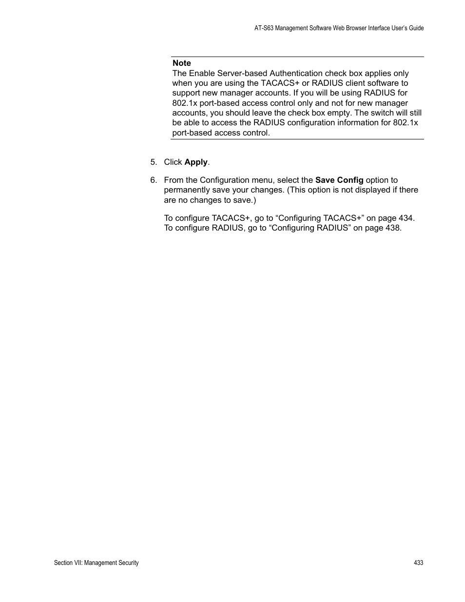 Allied Telesis AT-S63 User Manual | Page 433 / 456