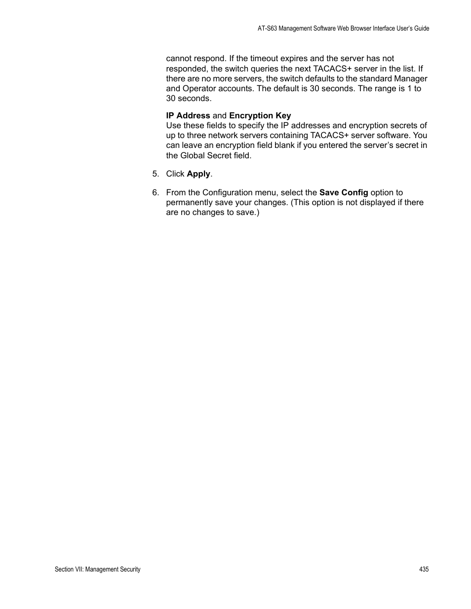 Allied Telesis AT-S63 User Manual | Page 435 / 456