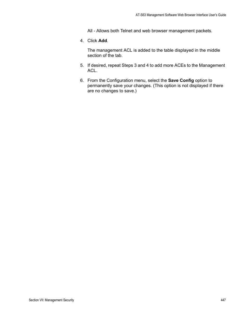 Allied Telesis AT-S63 User Manual | Page 447 / 456
