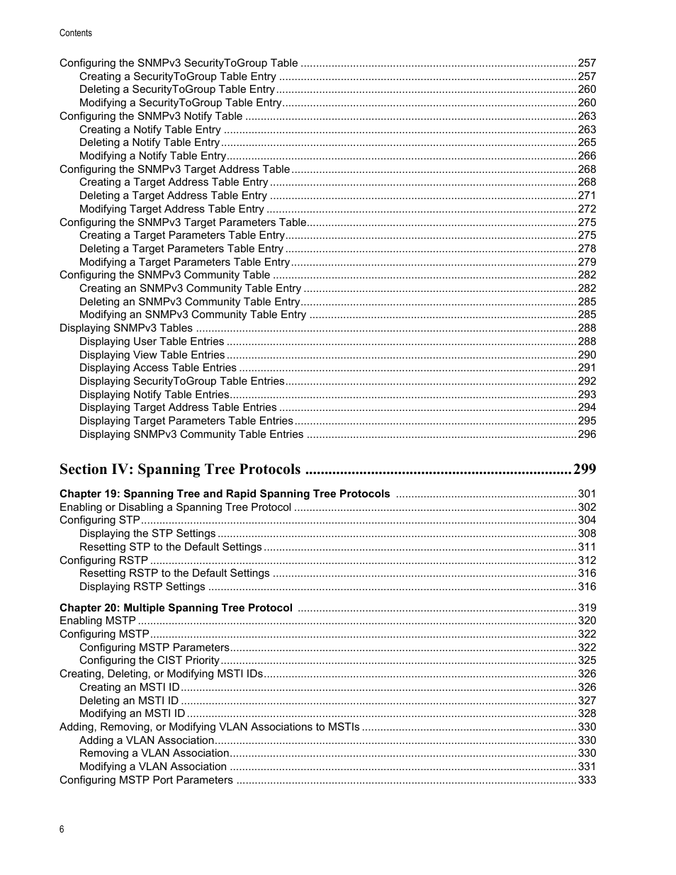 Allied Telesis AT-S63 User Manual | Page 6 / 456