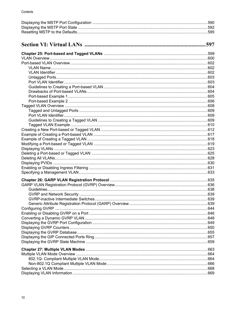 Allied Telesis AT-S63 User Manual | Page 10 / 902