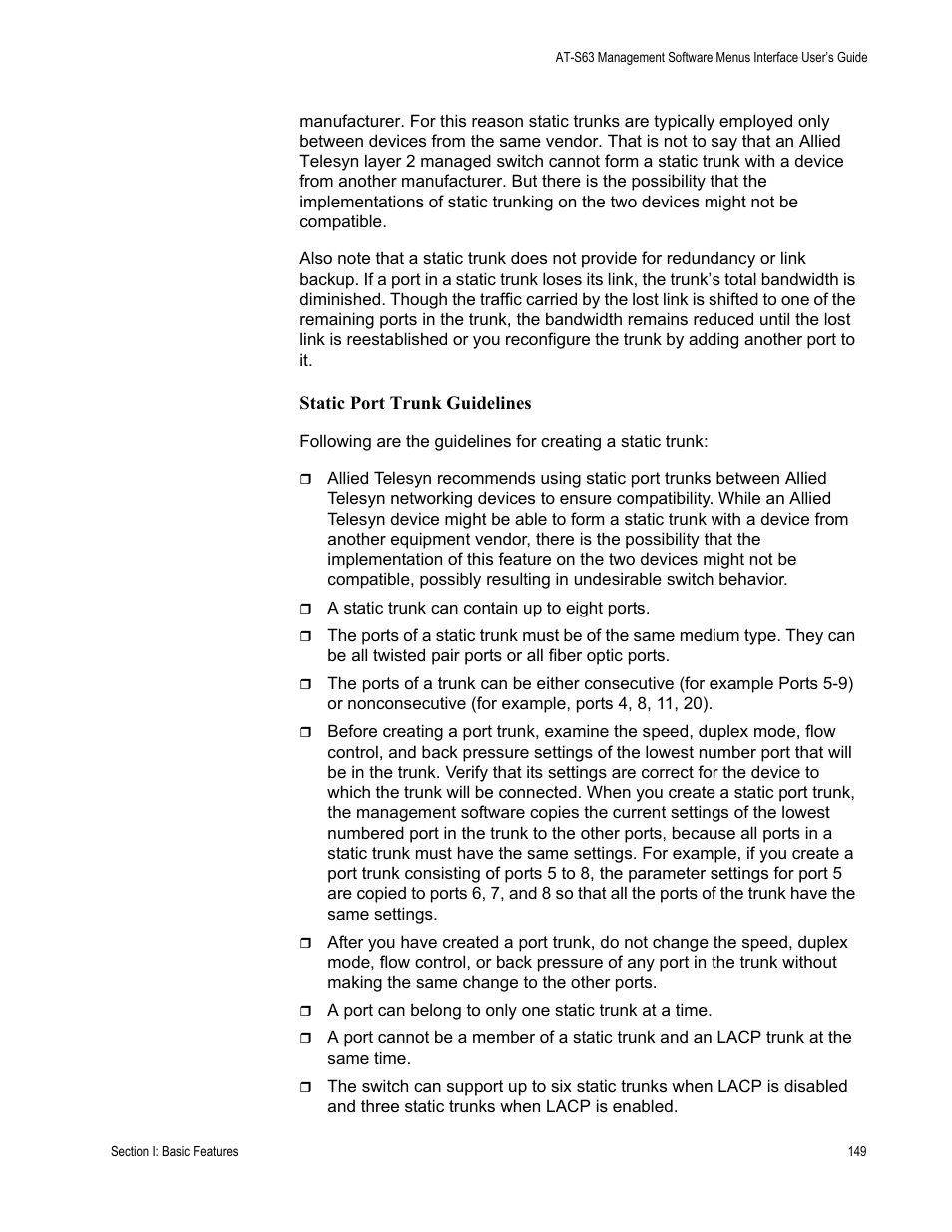 Allied Telesis AT-S63 User Manual | Page 149 / 902