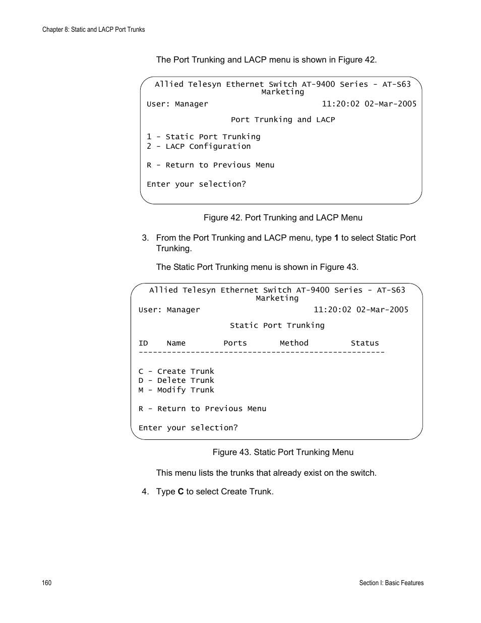 Allied Telesis AT-S63 User Manual | Page 160 / 902