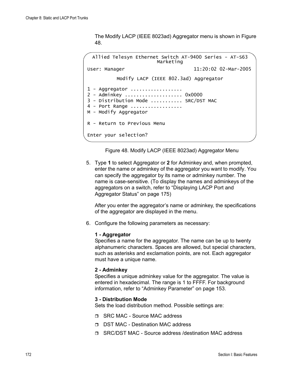 Allied Telesis AT-S63 User Manual | Page 172 / 902