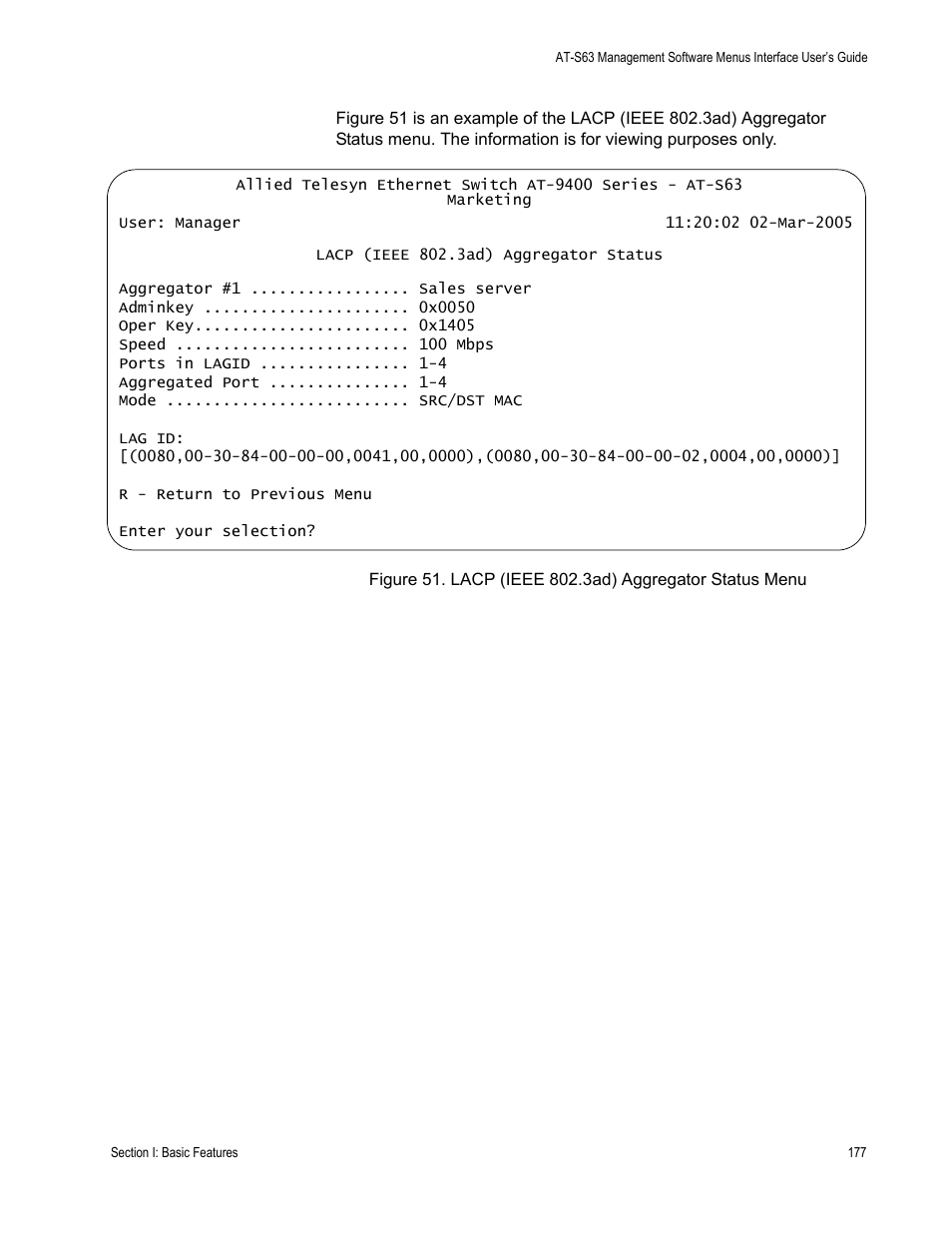 Allied Telesis AT-S63 User Manual | Page 177 / 902