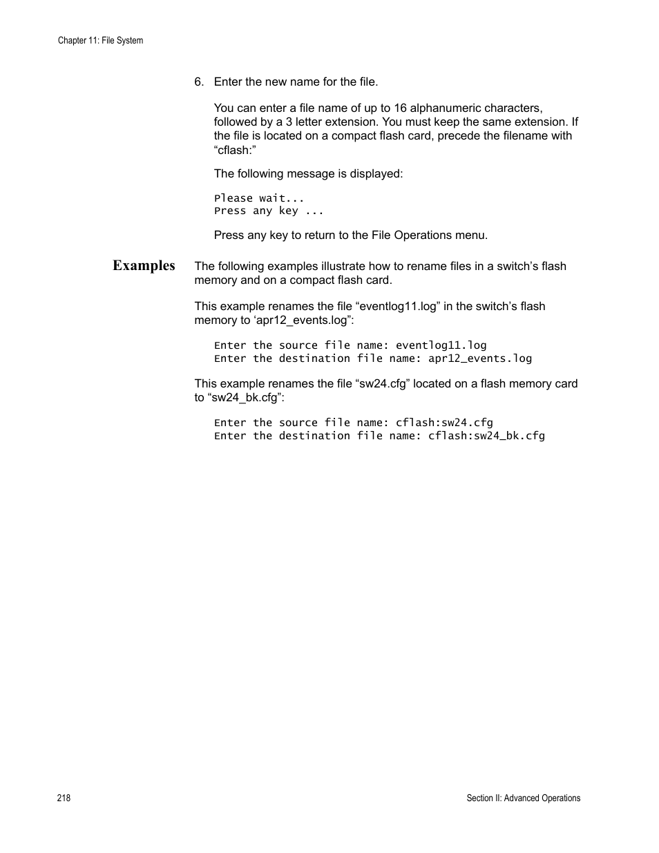 Examples | Allied Telesis AT-S63 User Manual | Page 218 / 902