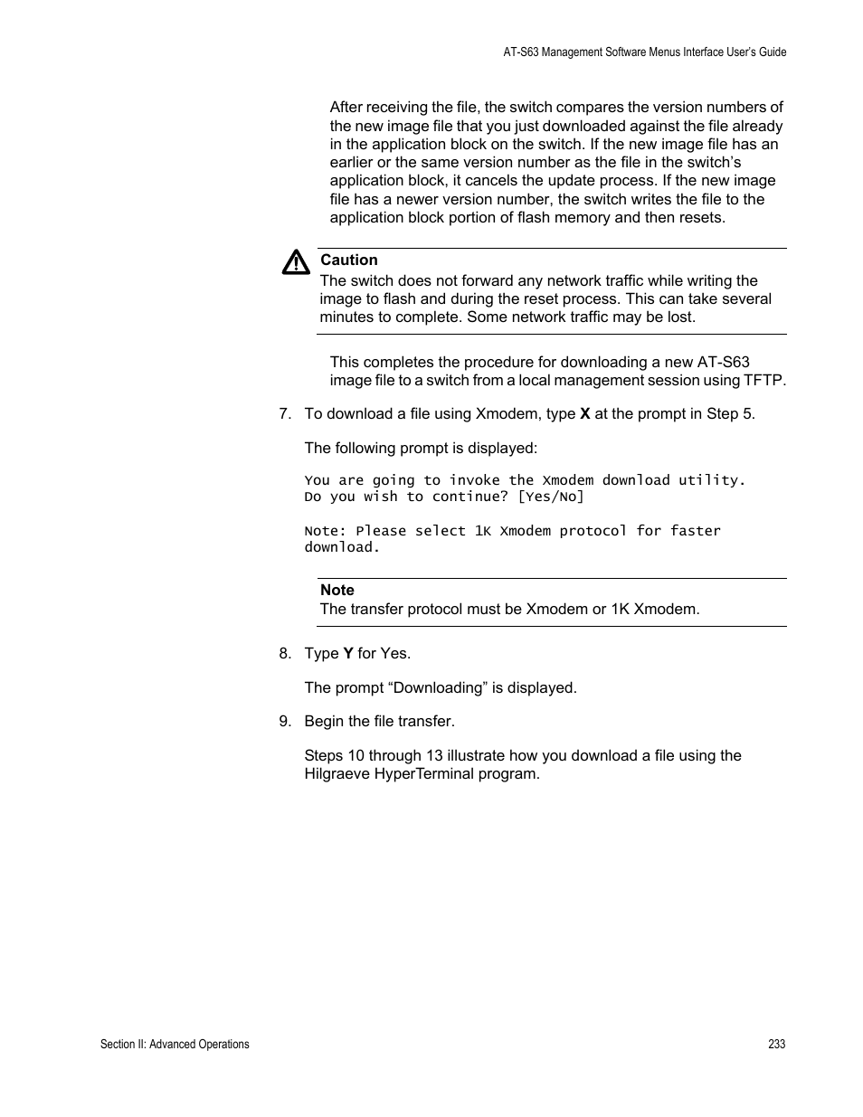 Allied Telesis AT-S63 User Manual | Page 233 / 902