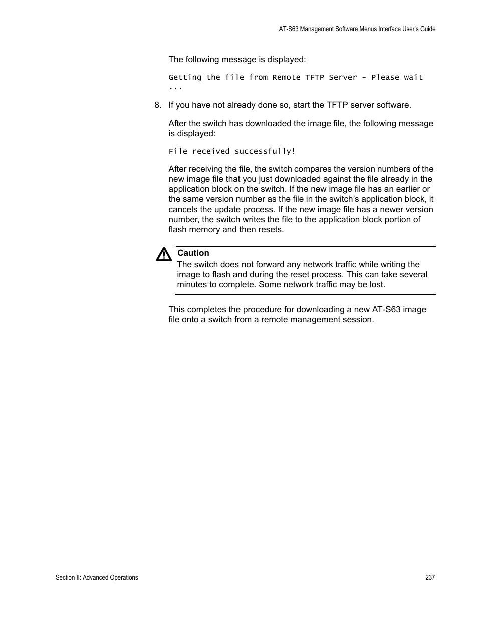 Allied Telesis AT-S63 User Manual | Page 237 / 902