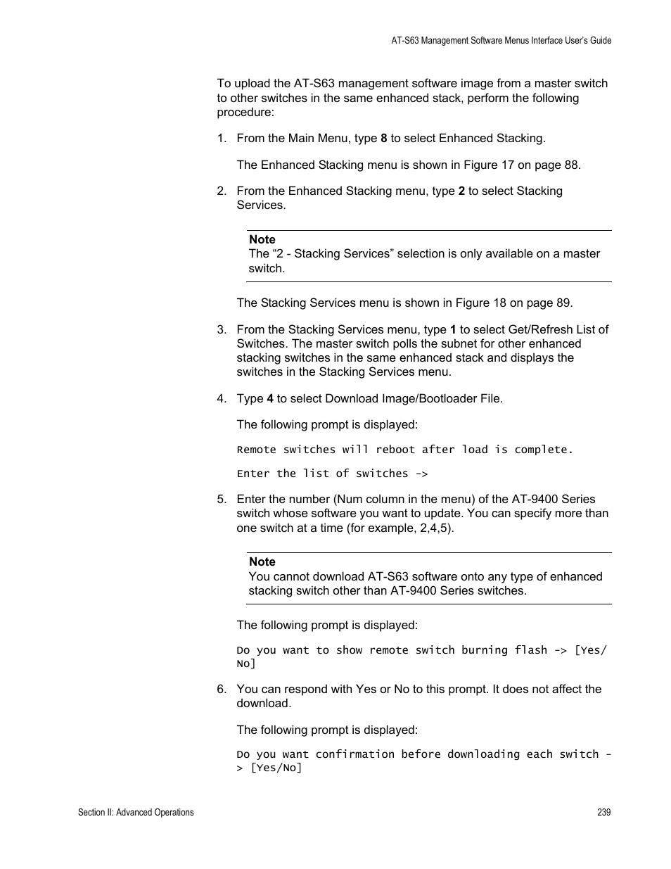 Allied Telesis AT-S63 User Manual | Page 239 / 902