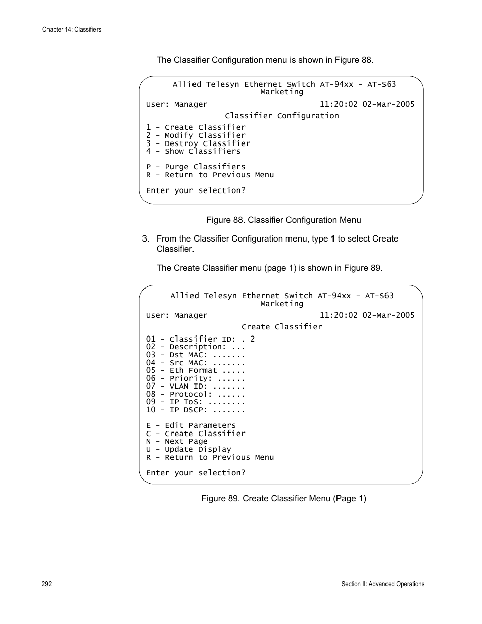 Allied Telesis AT-S63 User Manual | Page 292 / 902