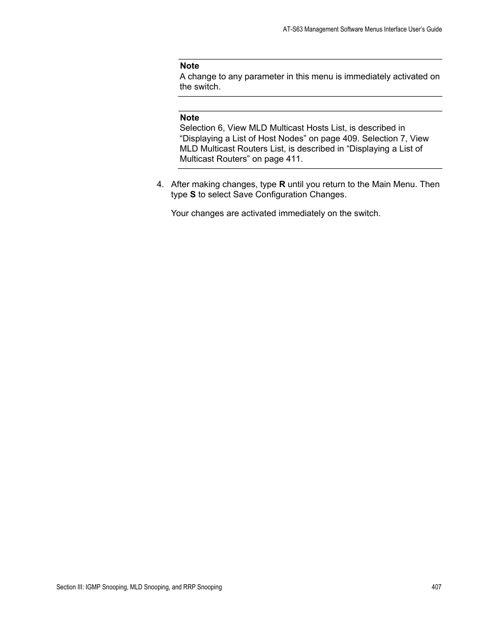 Allied Telesis AT-S63 User Manual | Page 407 / 902