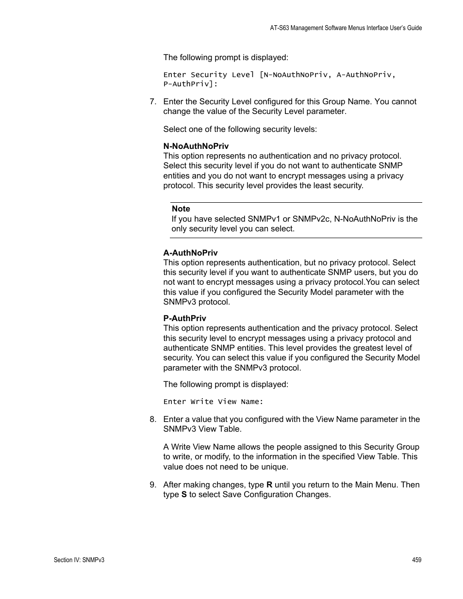 Allied Telesis AT-S63 User Manual | Page 459 / 902