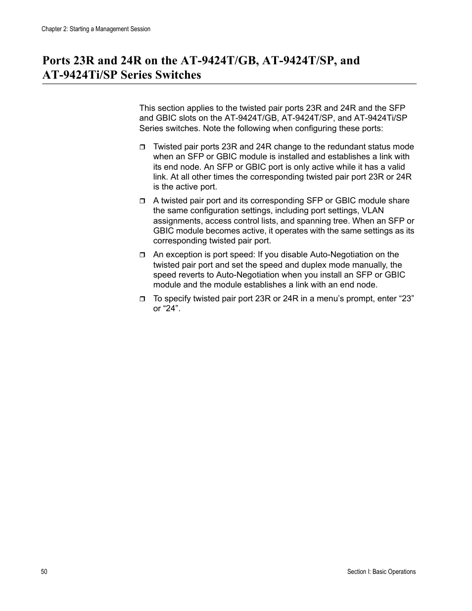 Allied Telesis AT-S63 User Manual | Page 50 / 902