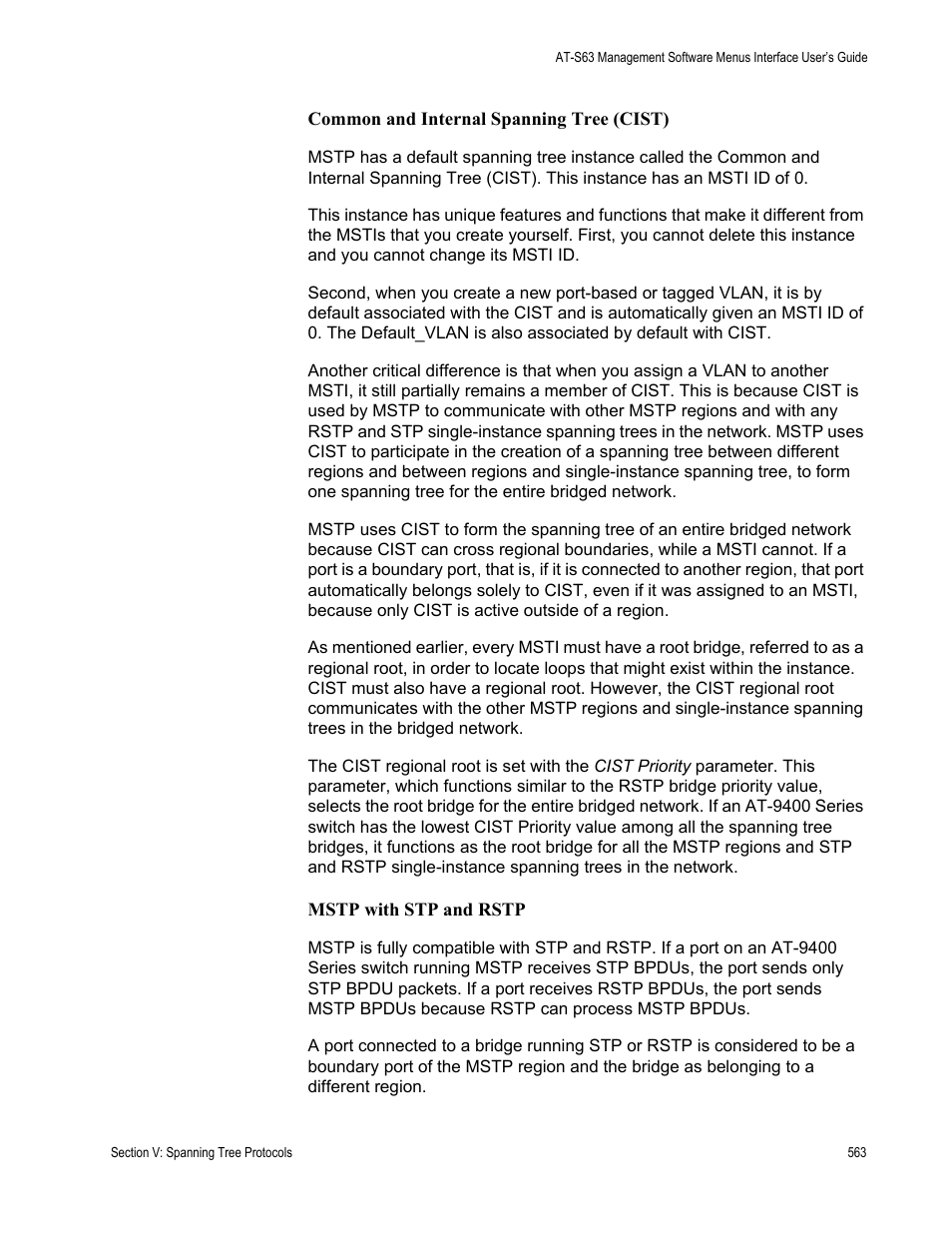 Allied Telesis AT-S63 User Manual | Page 563 / 902