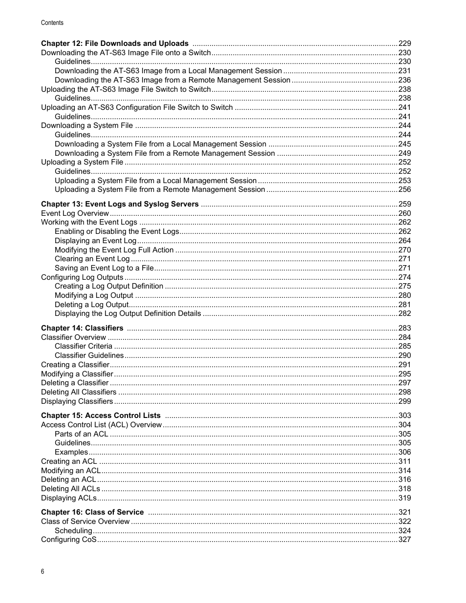 Allied Telesis AT-S63 User Manual | Page 6 / 902