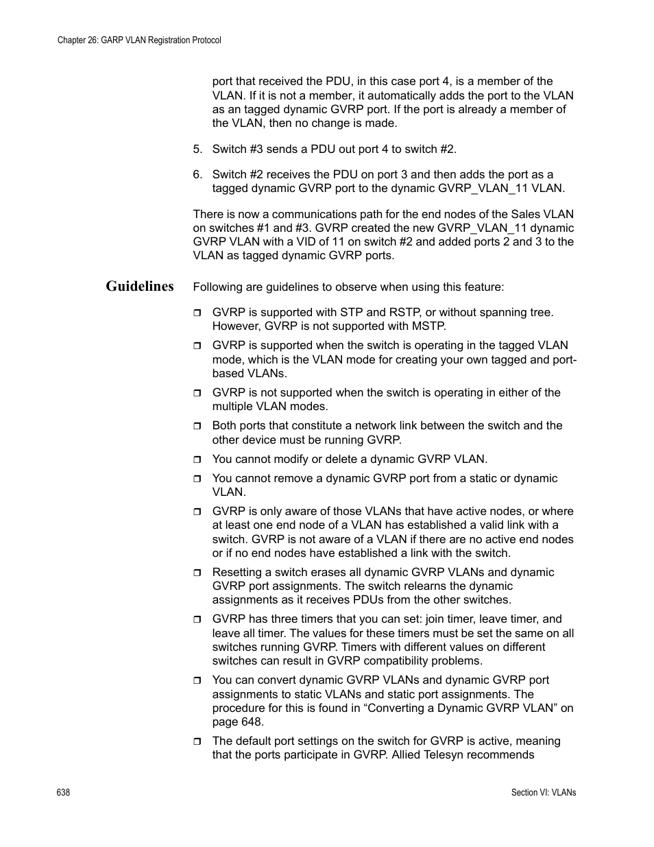 Guidelines | Allied Telesis AT-S63 User Manual | Page 638 / 902