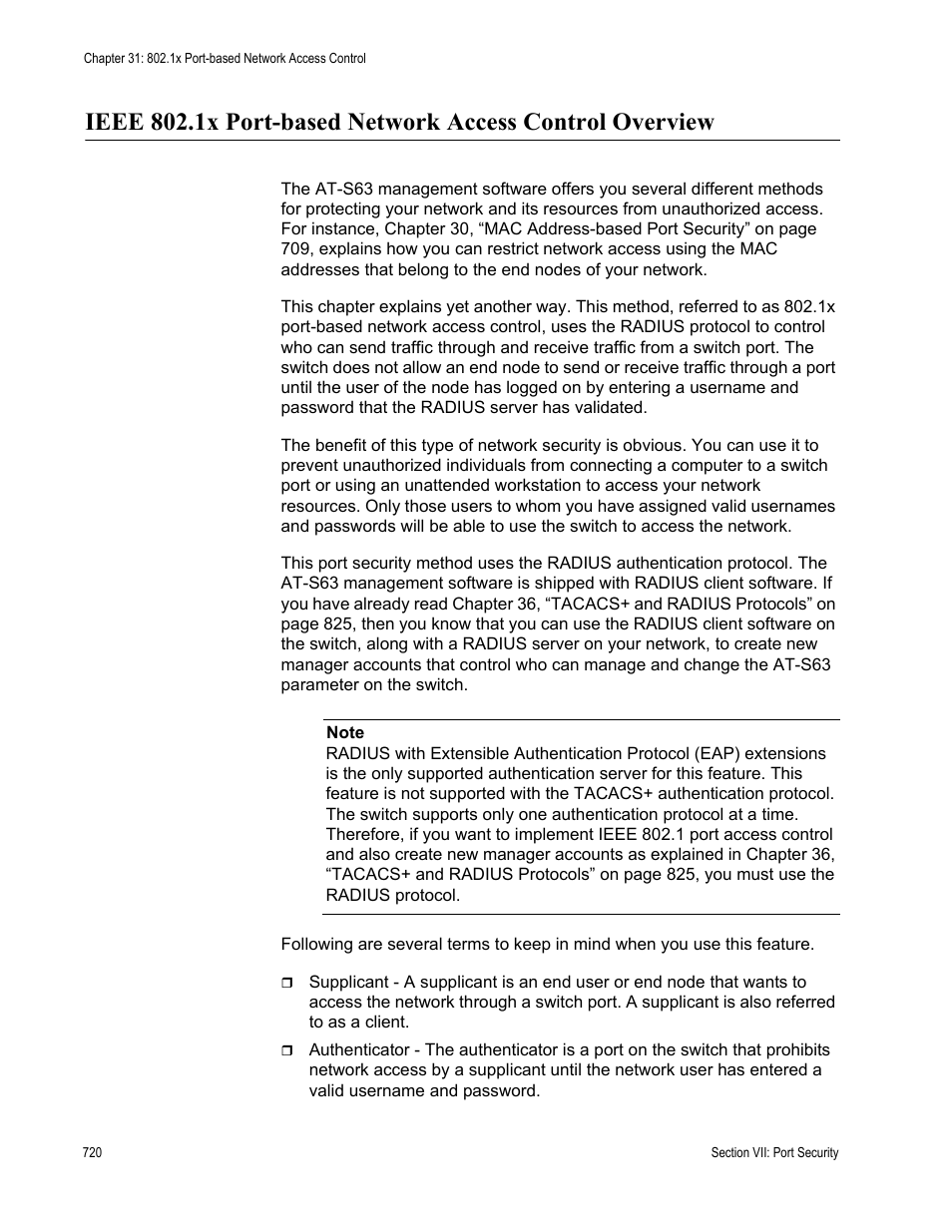 Allied Telesis AT-S63 User Manual | Page 720 / 902