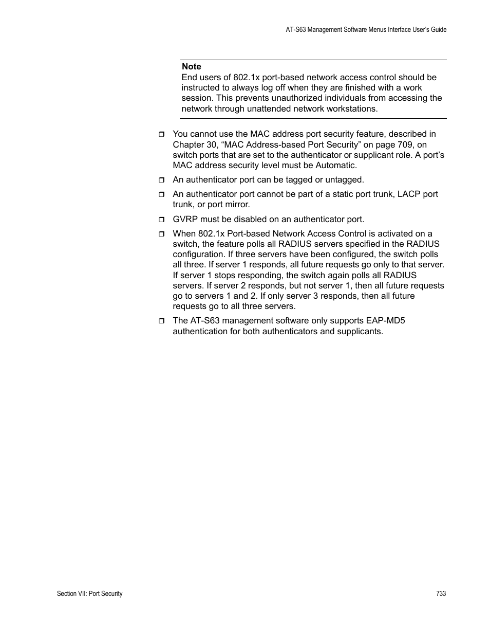 Allied Telesis AT-S63 User Manual | Page 733 / 902