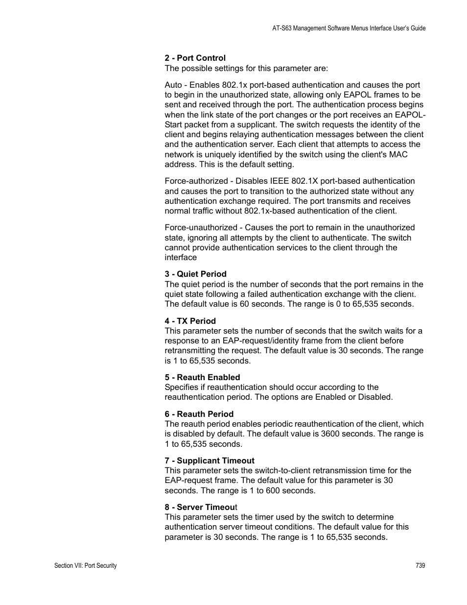 Allied Telesis AT-S63 User Manual | Page 739 / 902