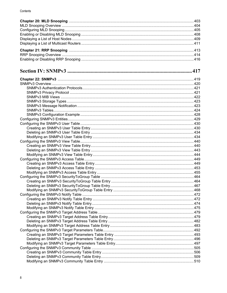 Allied Telesis AT-S63 User Manual | Page 8 / 902