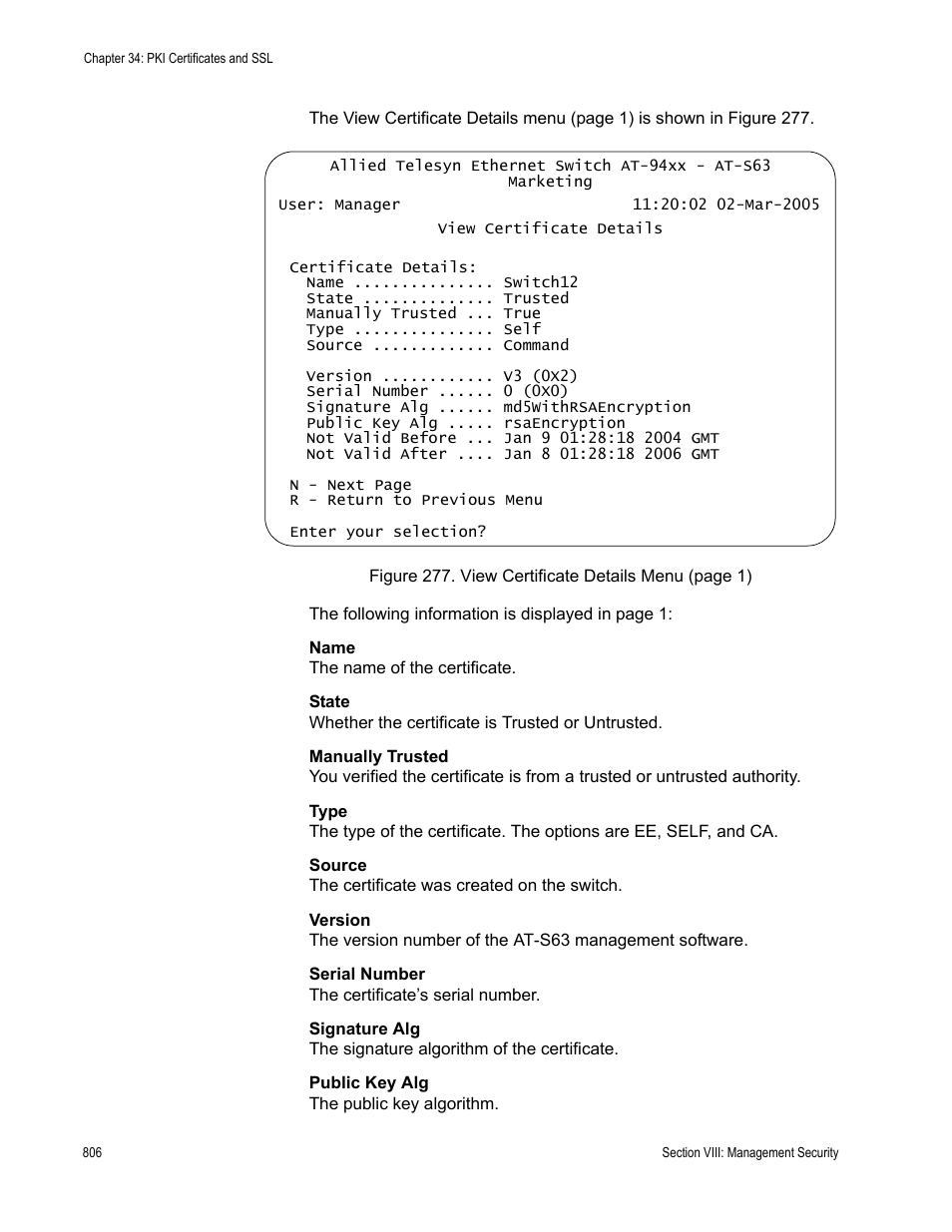 Allied Telesis AT-S63 User Manual | Page 806 / 902