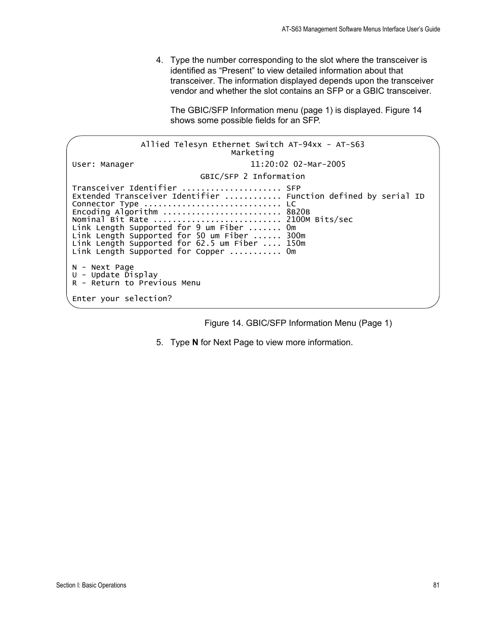 Allied Telesis AT-S63 User Manual | Page 81 / 902