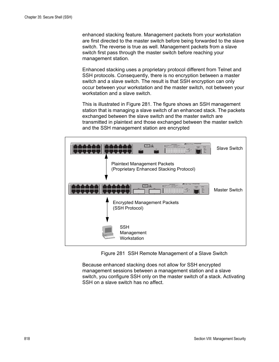 Class 1 laser product, L/a d/c d/c l/a d/c l/a | Allied Telesis AT-S63 User Manual | Page 818 / 902