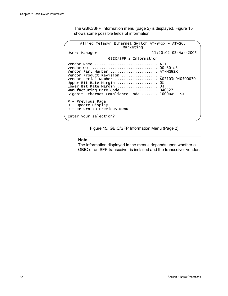 Allied Telesis AT-S63 User Manual | Page 82 / 902