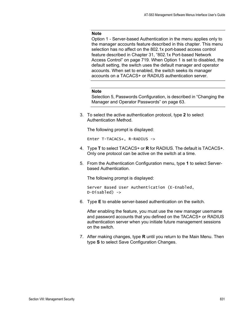 Allied Telesis AT-S63 User Manual | Page 831 / 902