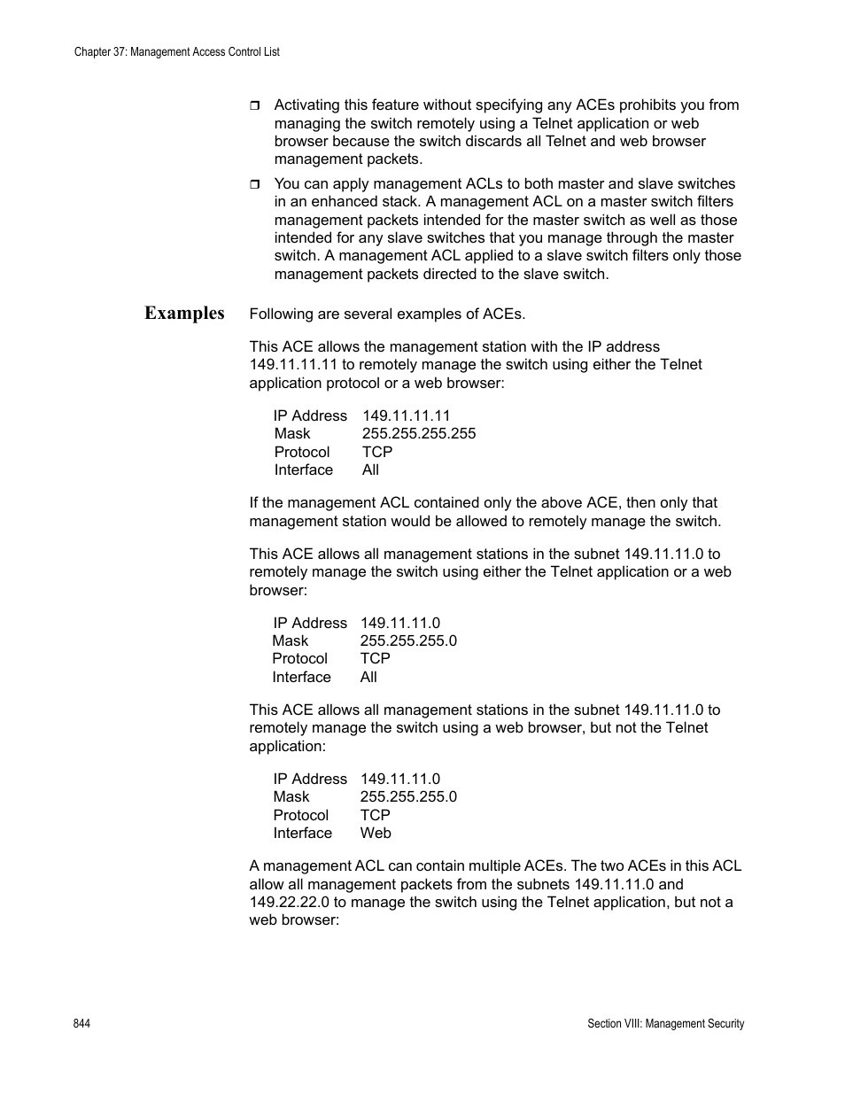 Examples | Allied Telesis AT-S63 User Manual | Page 844 / 902