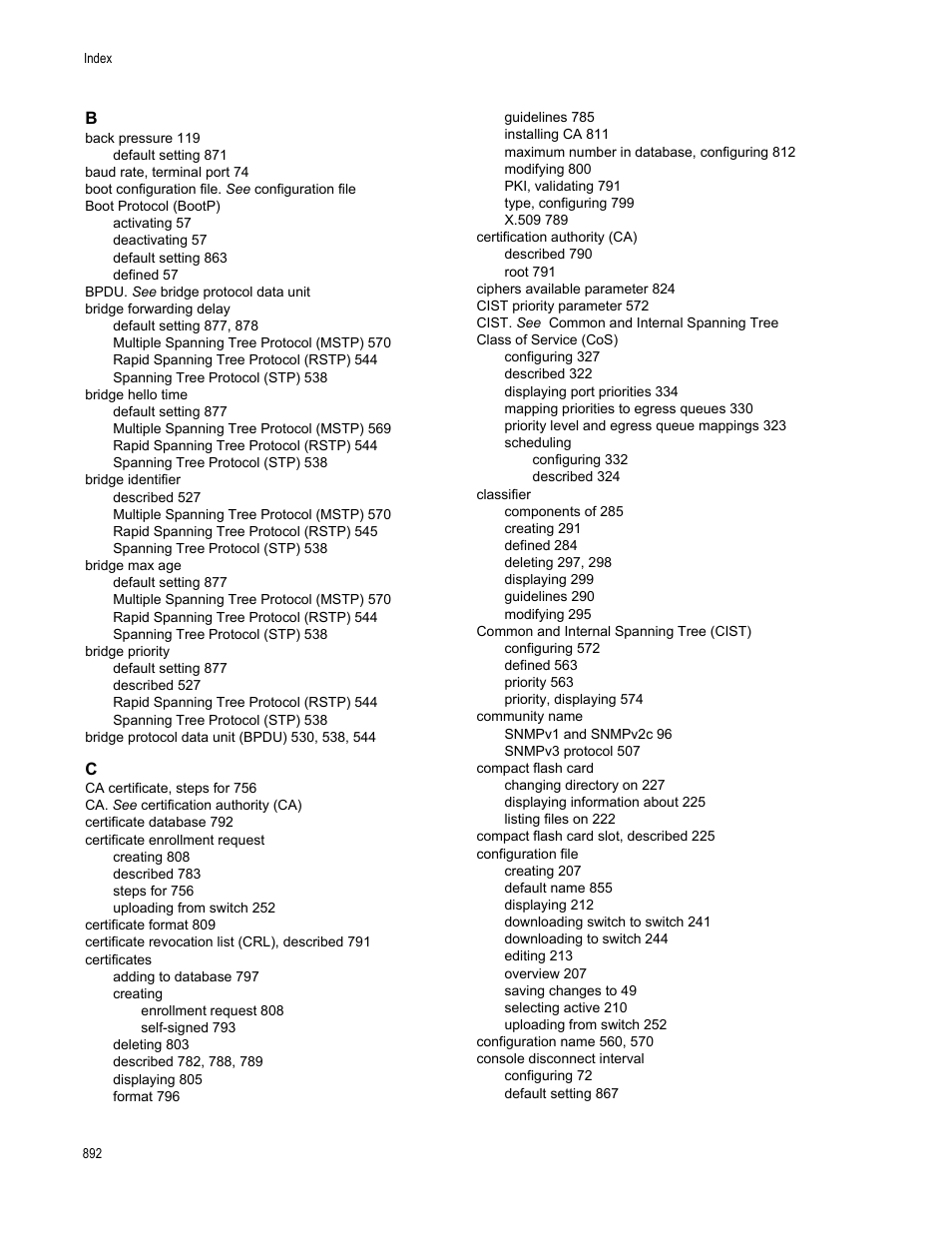 Allied Telesis AT-S63 User Manual | Page 892 / 902