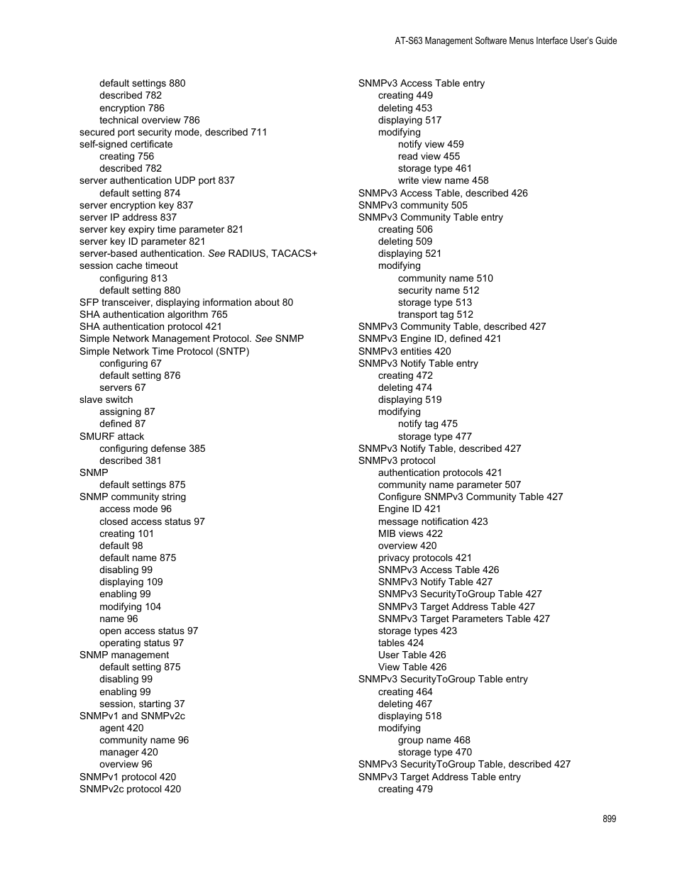 Allied Telesis AT-S63 User Manual | Page 899 / 902