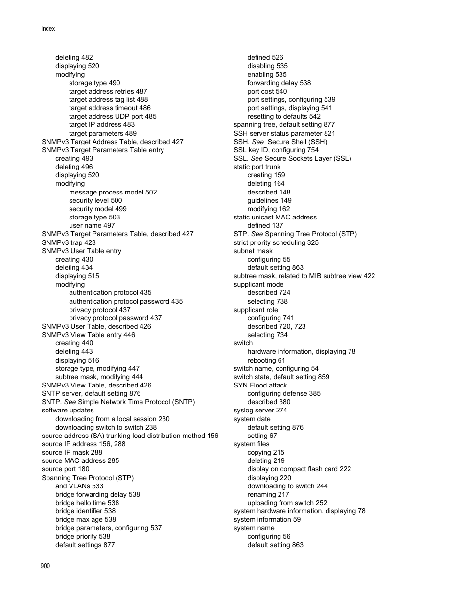 Allied Telesis AT-S63 User Manual | Page 900 / 902