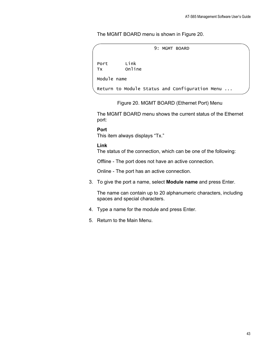 Allied Telesis AT-S65 User Manual | Page 43 / 98