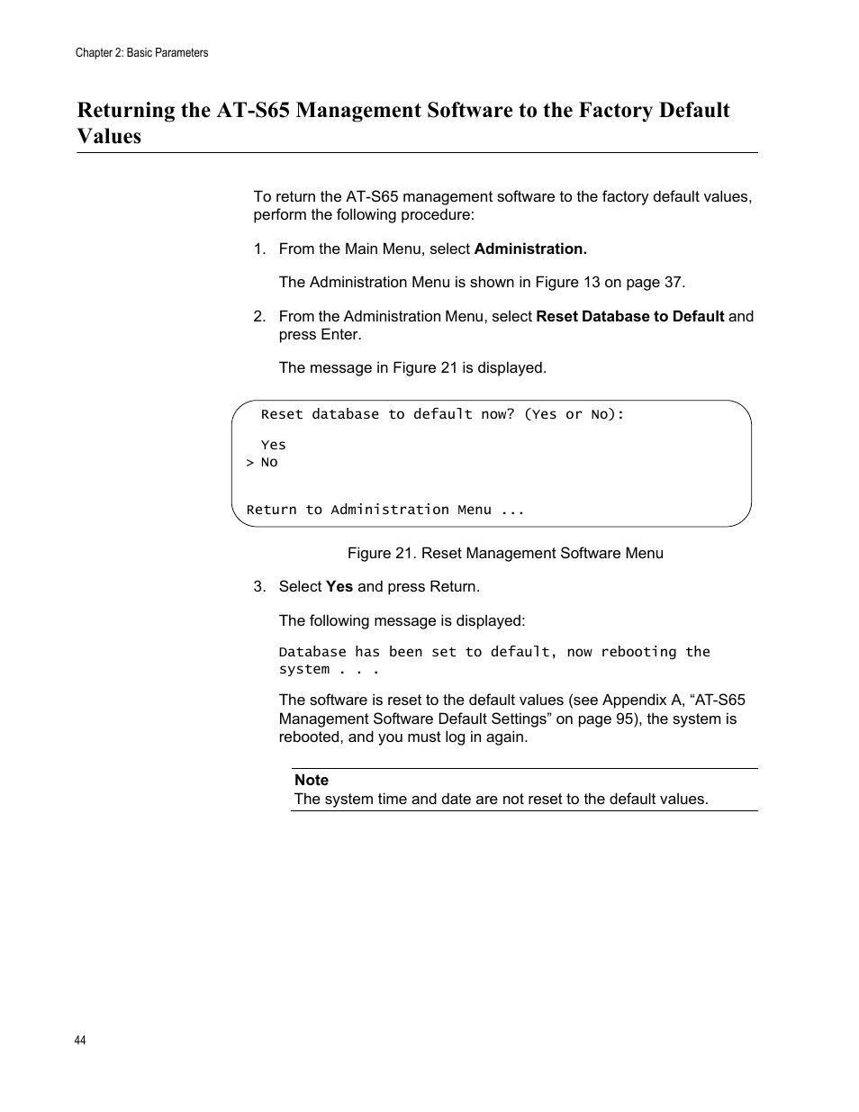 Allied Telesis AT-S65 User Manual | Page 44 / 98