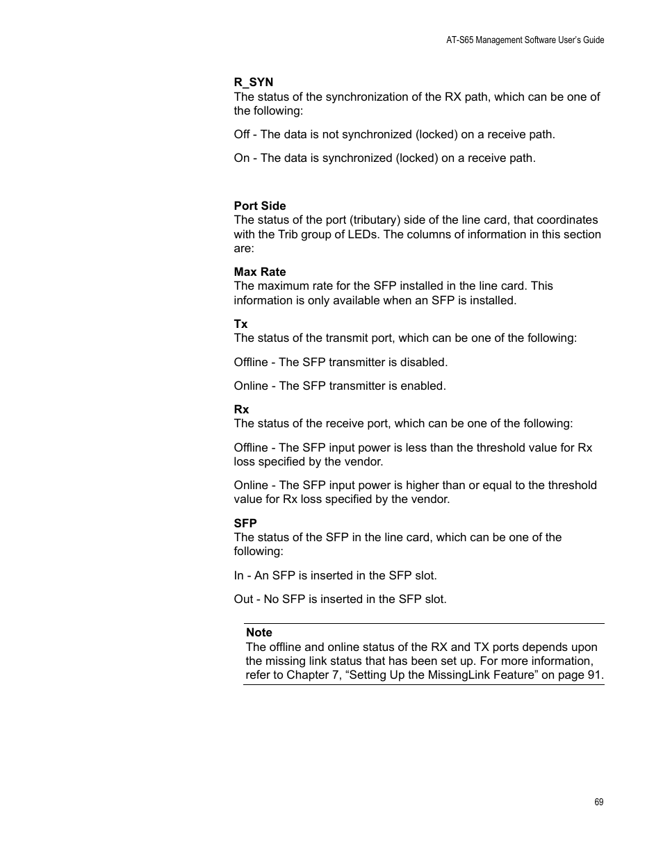 Allied Telesis AT-S65 User Manual | Page 69 / 98