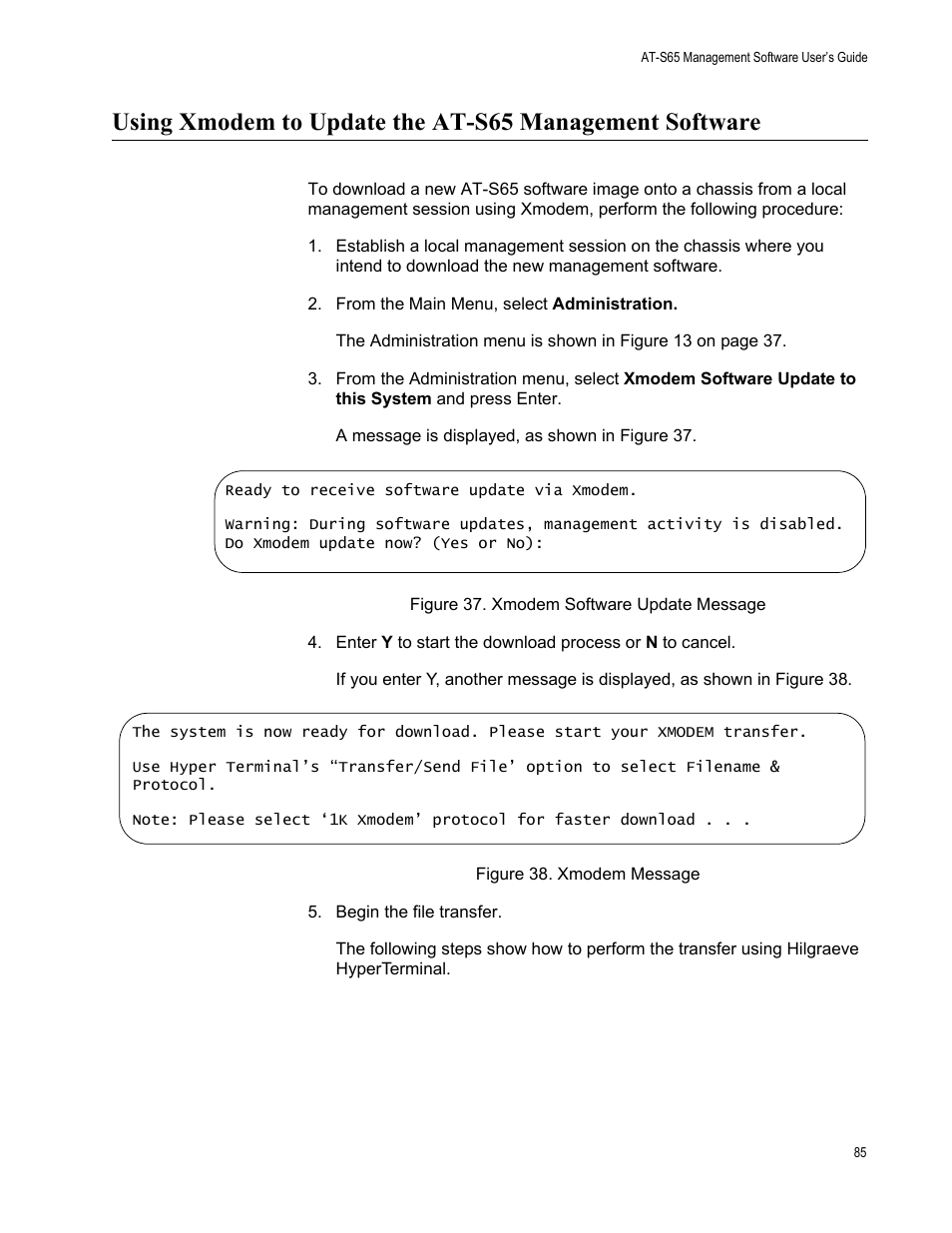 Allied Telesis AT-S65 User Manual | Page 85 / 98